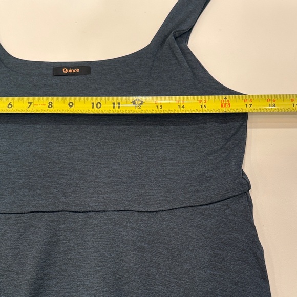 Quince Dark Olive Fit & Flare Midi Dress - Picture 7 of 8